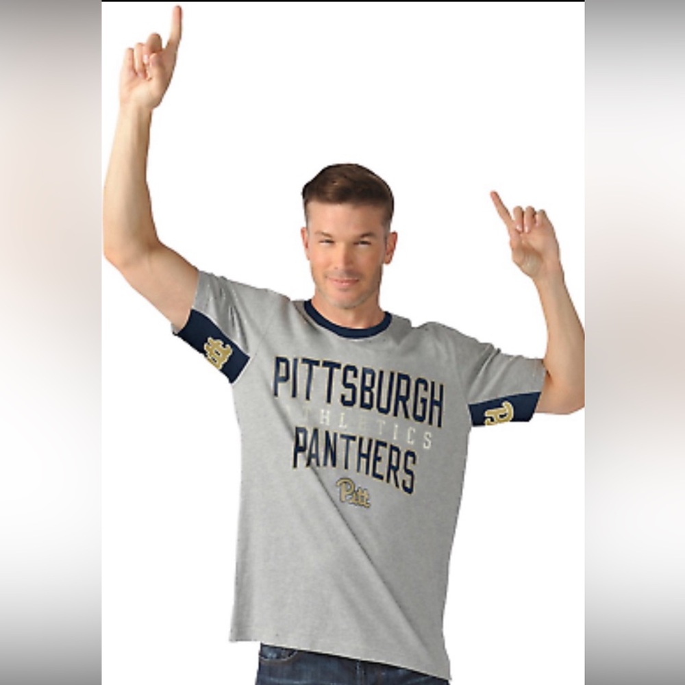 NWT [Hands High] Pittsburgh “Pitt” Panthers NCAA Short Sleeve T-Shirt Men’s S - Picture 2 of 10